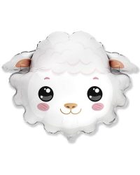 901820_Шар_(30_76_см)_Фигура_Голова_Нежная_Овечка_1_шт 901820_Шар_(30_76_см)_Фигура_Голова_Нежная_Овечка_1_шт
